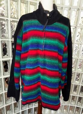Vintage Obermeyer 1/4 ZIP  Fleece Pullover - size XXL